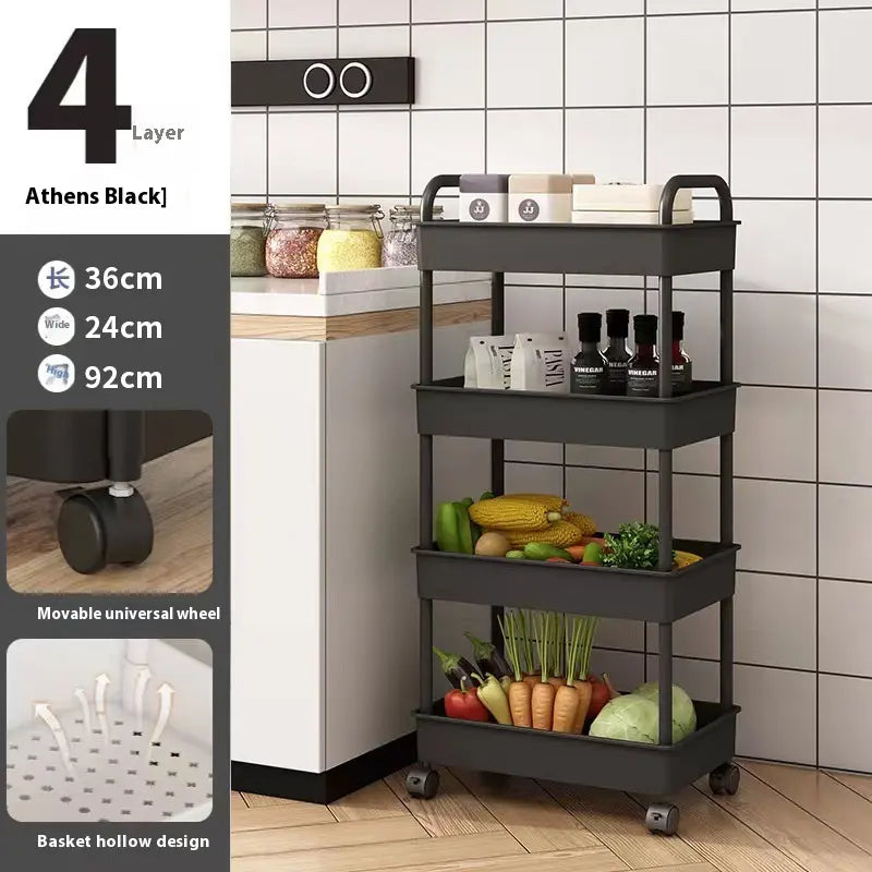 4 Layer Multipurpose Storage Trolley