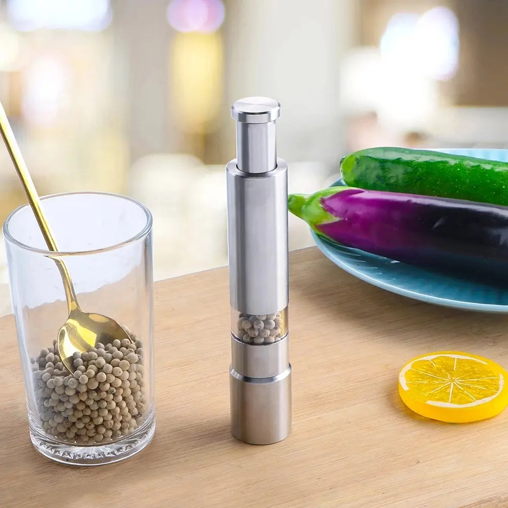 Stainless Steel Pepper Mill , Salt Pepper Grinder & Spice Grinder