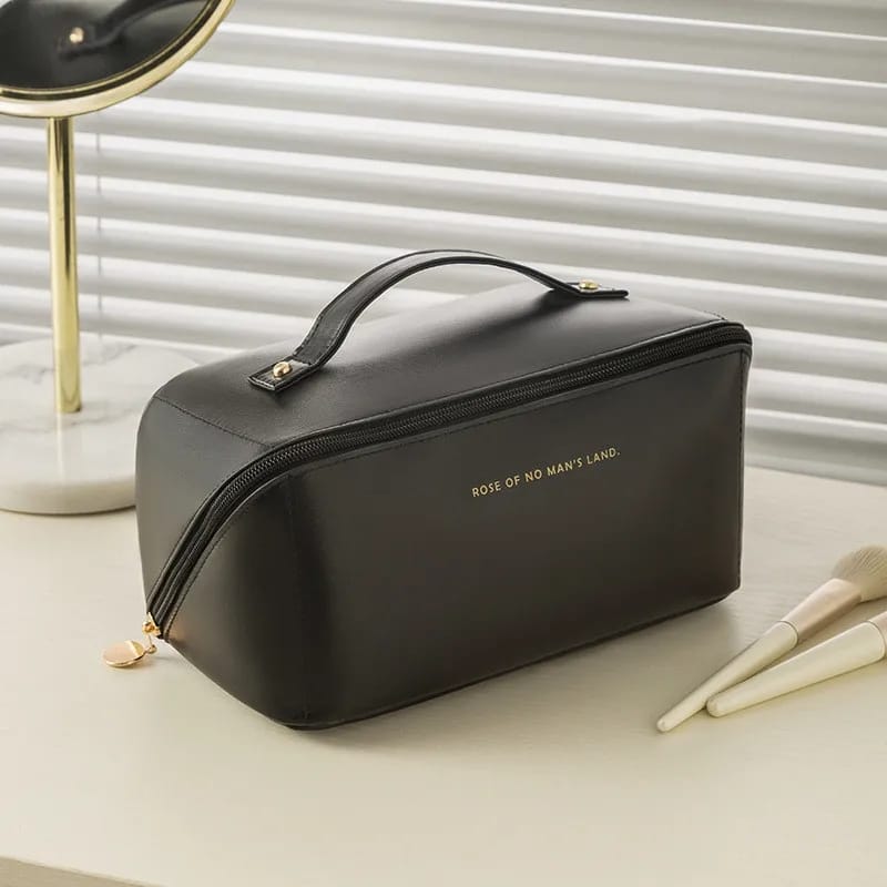 Leather Cosmetic Organizer Pouch
