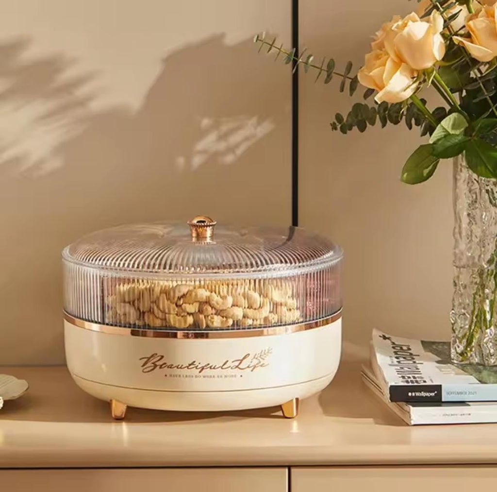 Double Layer Transparent Nuts And Snacks Tray