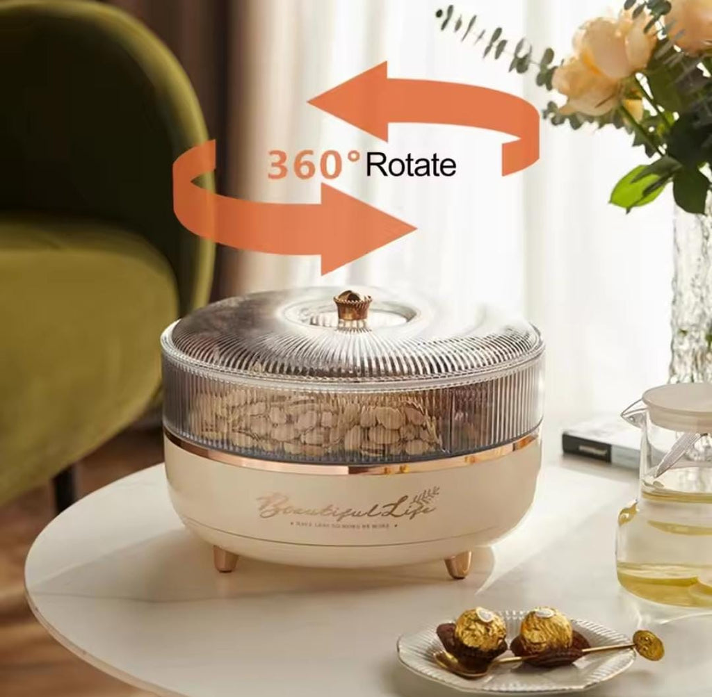 Double Layer Transparent Nuts And Snacks Tray