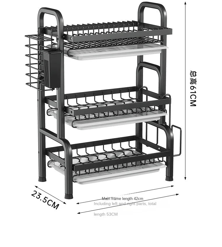 Multi-Tired Dish Rack - 2Layer & 3Layer