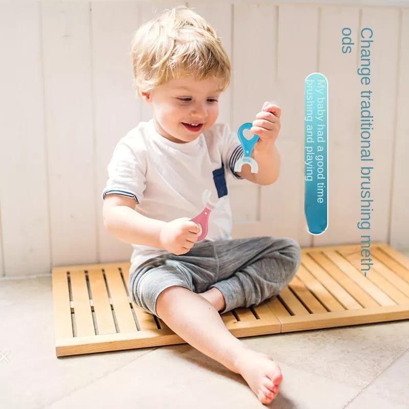 U Shape Silicon Kids Teeth Brush