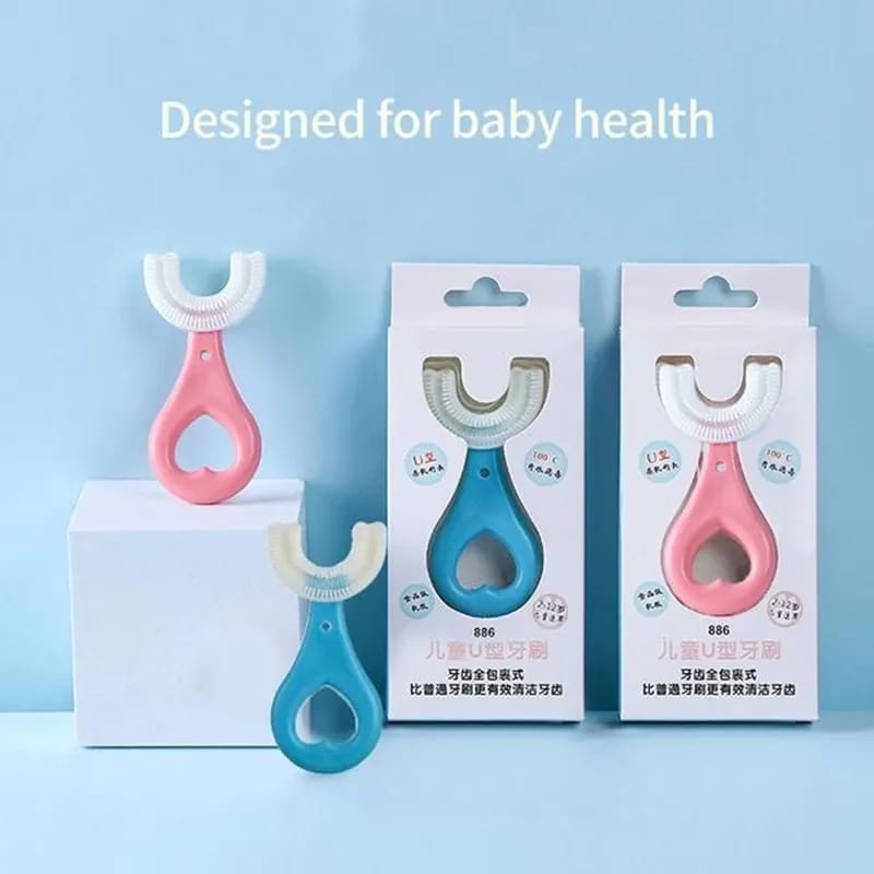 U Shape Silicon Kids Teeth Brush