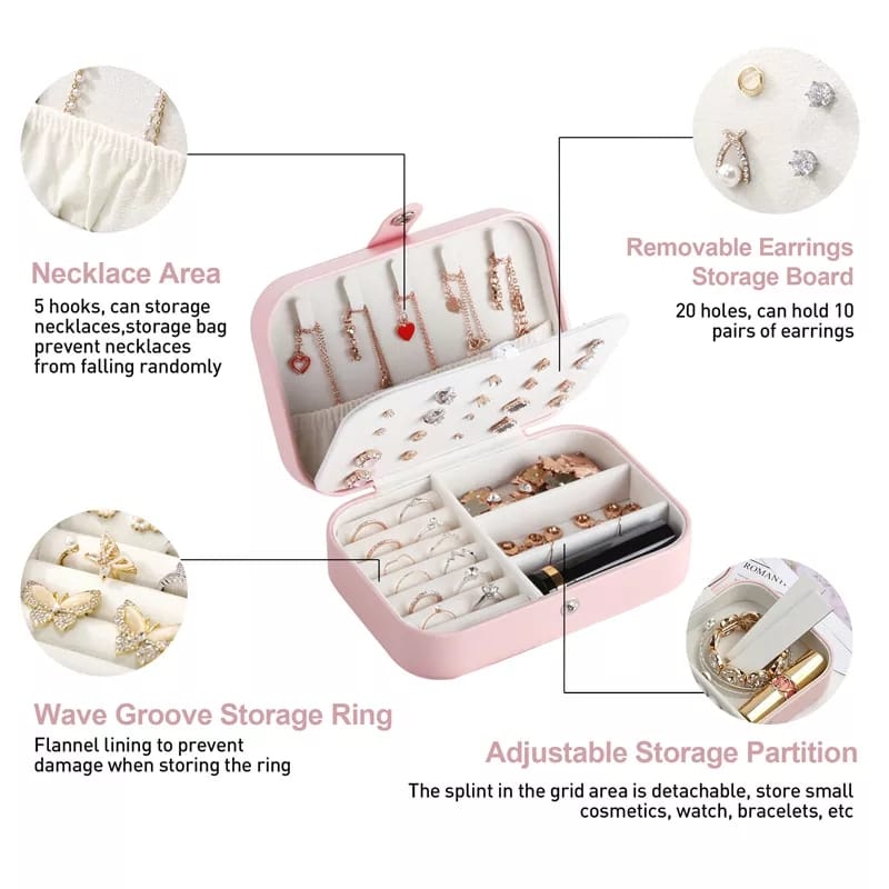 Medium Leather Jewelry Organizer