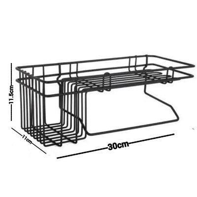 Wall-Mounted Metal Shower Caddy
