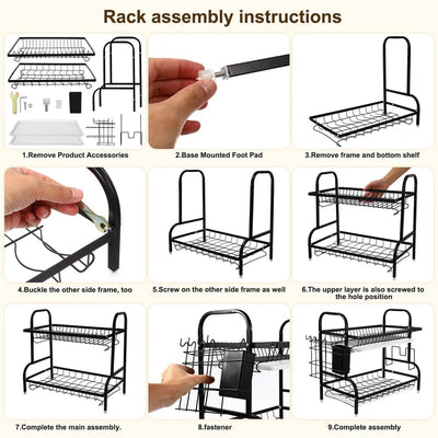 Multi-Tired Dish Rack - 2Layer & 3Layer