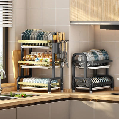 Multi-Tired Dish Rack - 2Layer & 3Layer