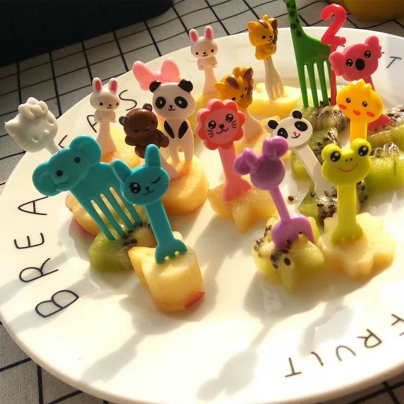 10 Pcs Kids Fork Fruit Fork