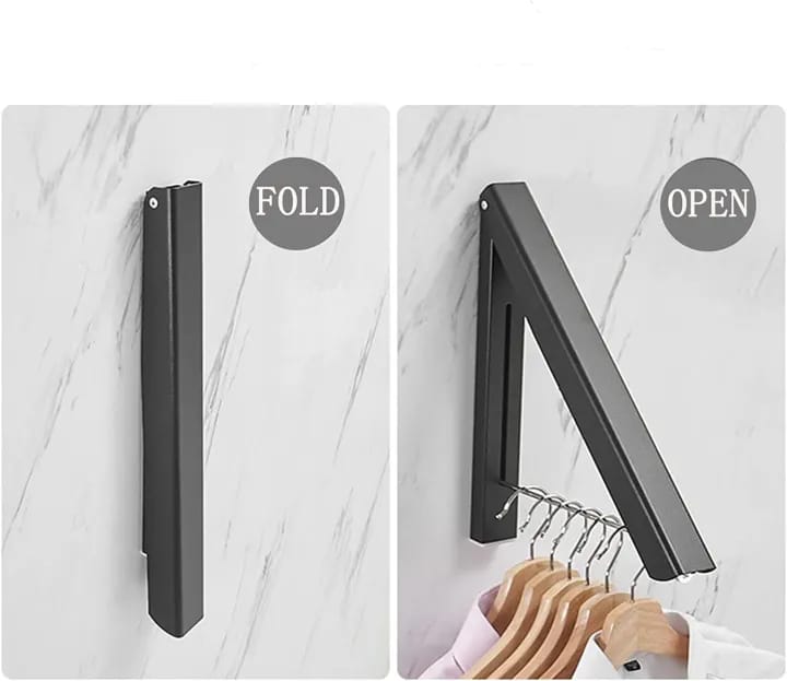 Hidden Folding Hanger Space-Saving Storage Solution