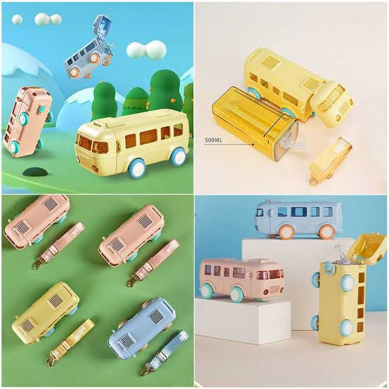 Kids Bus Water Bottle - 500ML