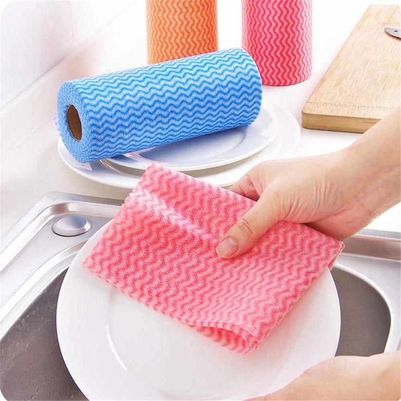 Reusable Cleaning Cloths Roll (50pcs)