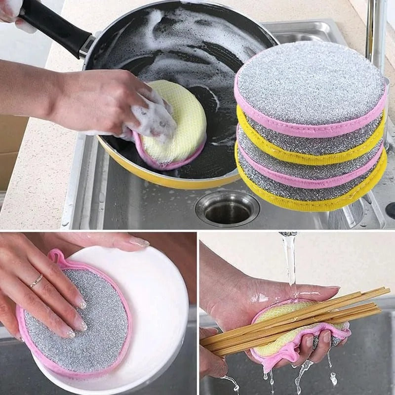 Double Side Dishwashing Sponge Pack Of 10