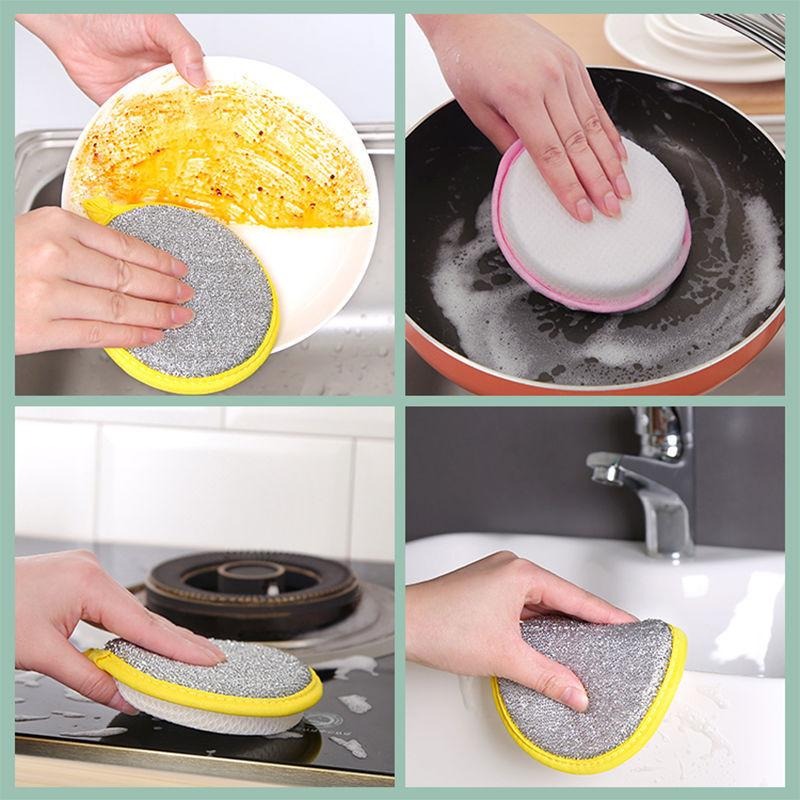 Double Side Dishwashing Sponge Pack Of 10