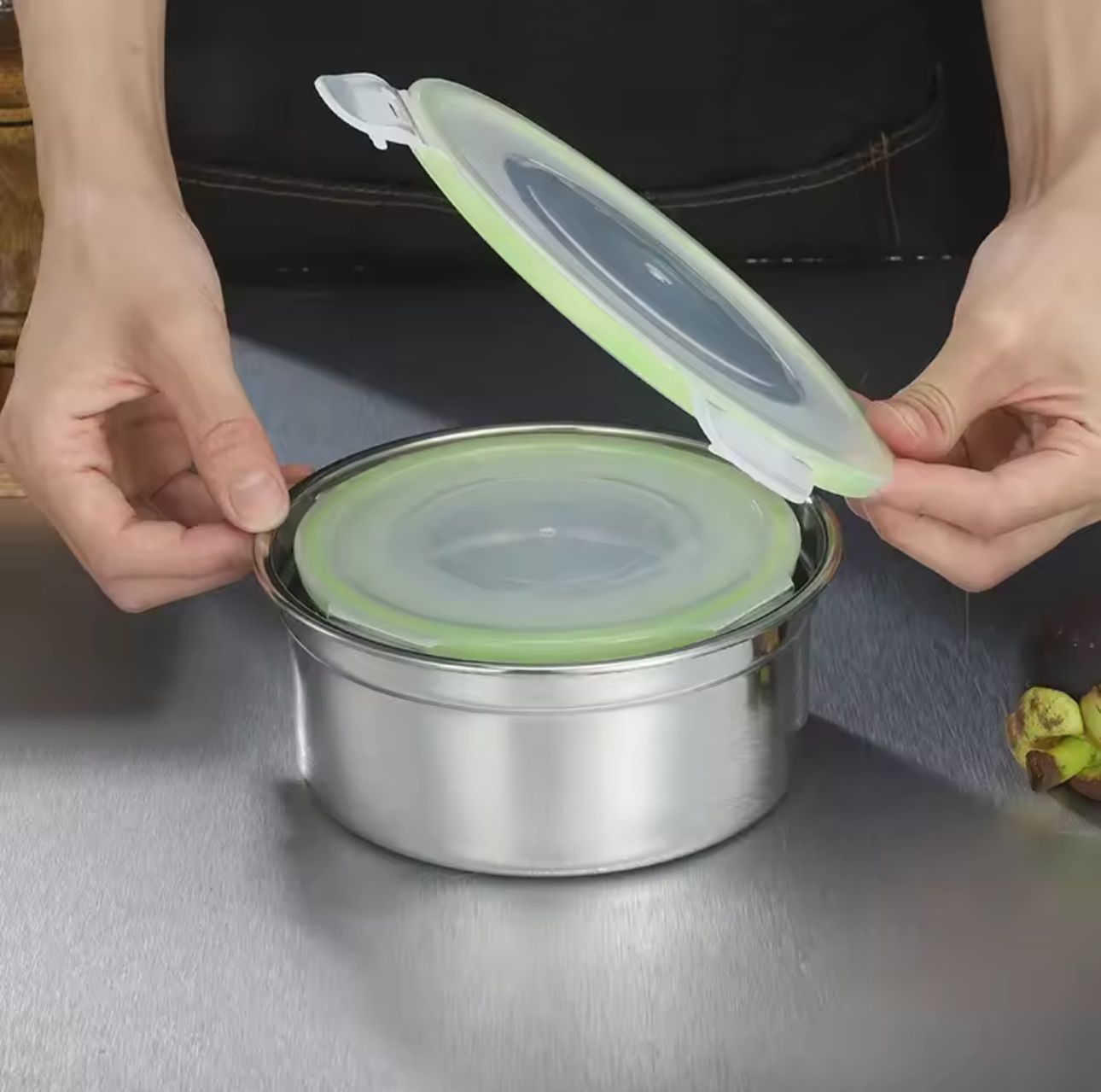 3 Pcs Korean Style Sealed Stainless Steel Food Preservation Box