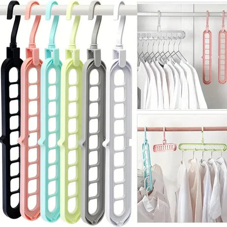 9 Hole Rotatable Hanger Space Saving Organizer