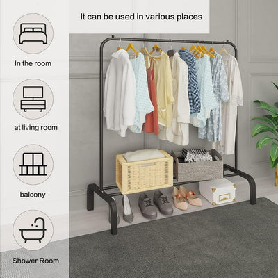 Single Pole Metal Cloth Stand
