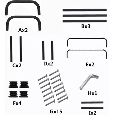 Double Pole Metal Cloth Stand