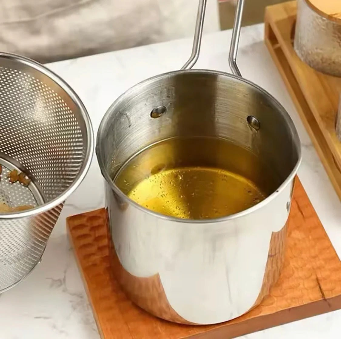 Stainless Steel Deep Fryer Frying Pot