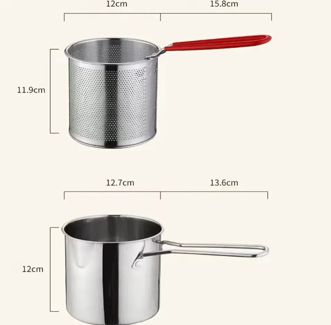 Stainless Steel Deep Fryer Frying Pot