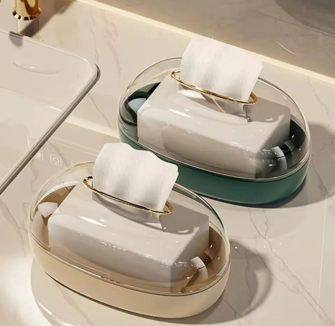 Acrylic Luxury Wall-Mounted Tissue Box 