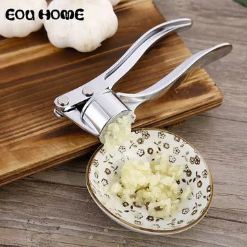 Stainless steel garlic press