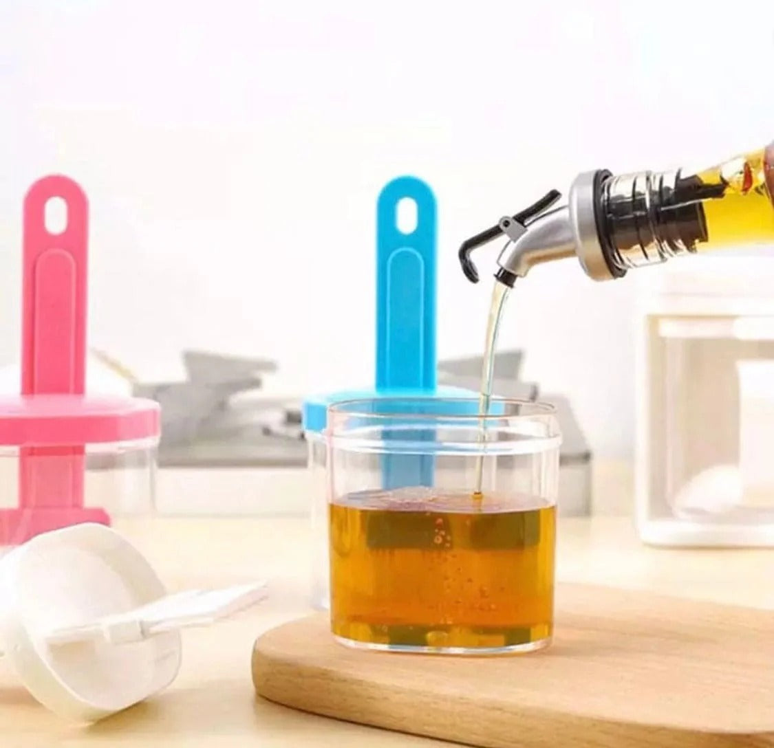 Oil brush pot