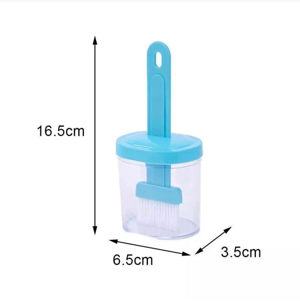 Oil brush pot