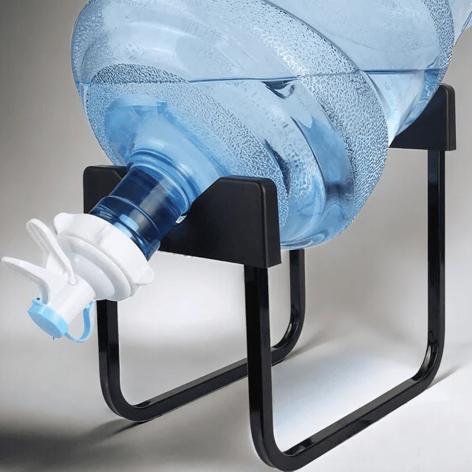 METAL STAND 19L WATER BOTTLE WITH WATER TAP WITH NOZZLE