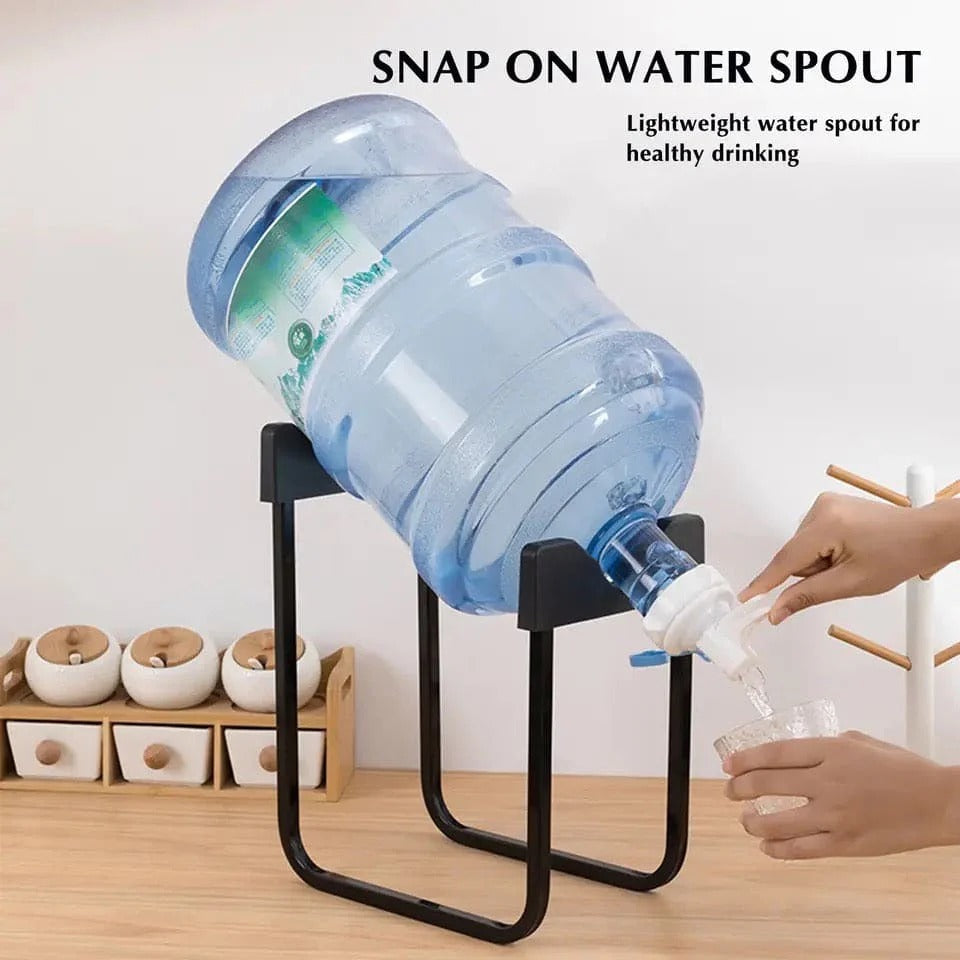 METAL STAND 19L WATER BOTTLE WITH WATER TAP WITH NOZZLE