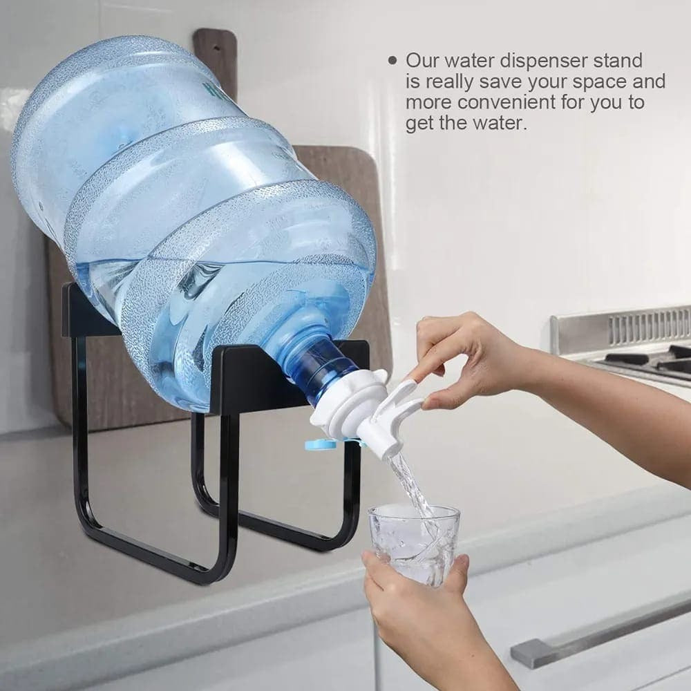 METAL STAND 19L WATER BOTTLE WITH WATER TAP WITH NOZZLE