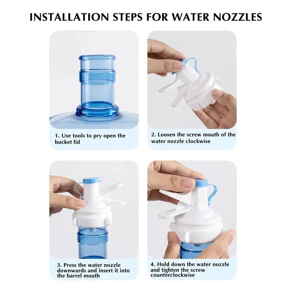 METAL STAND 19L WATER BOTTLE WITH WATER TAP WITH NOZZLE