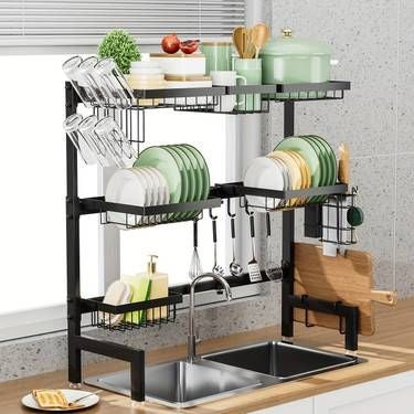 Double Layer Over The Sink Rack