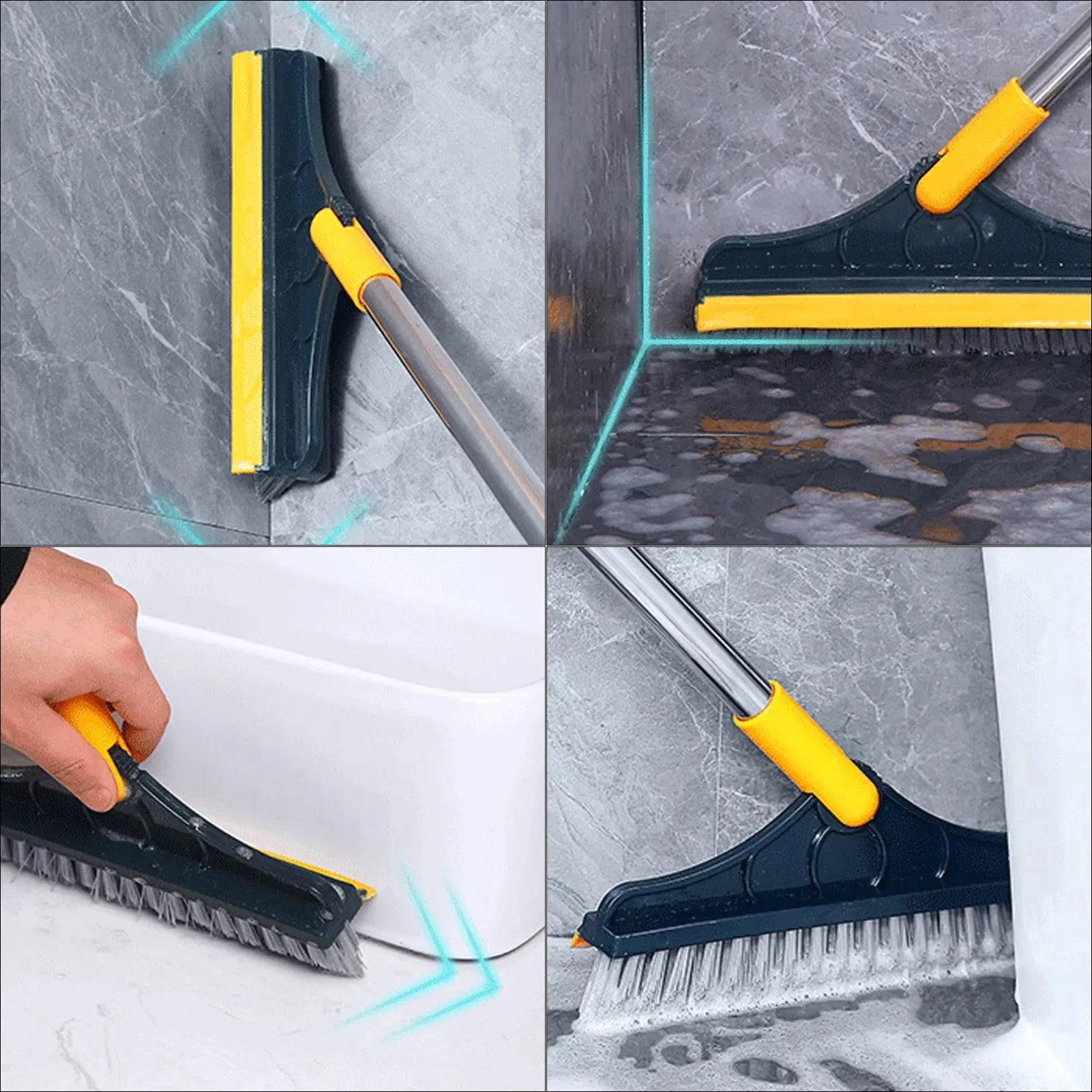 Multi-Functional Floor Scrub Brush