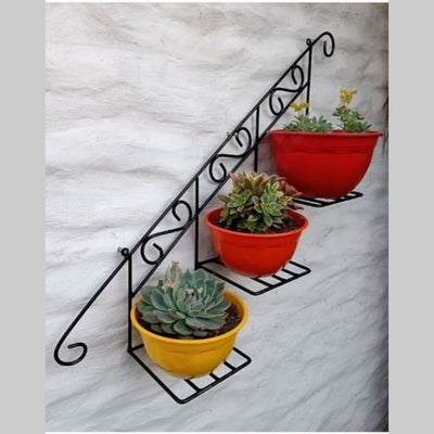 Staircase Floral Display Wall Basket Frame