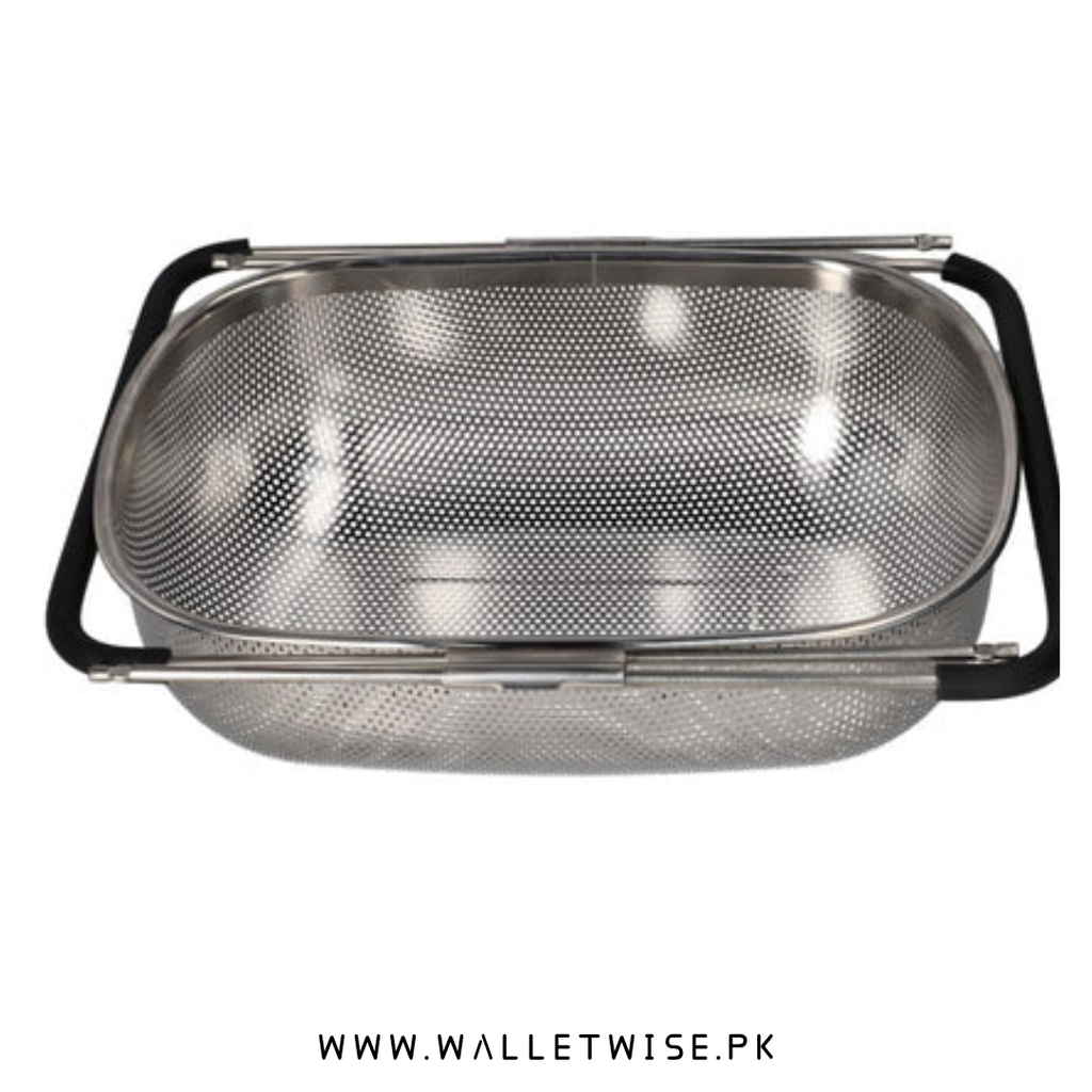 Danny Home Expandable Stainless Steel Drain Basket for Kitchen Sink
