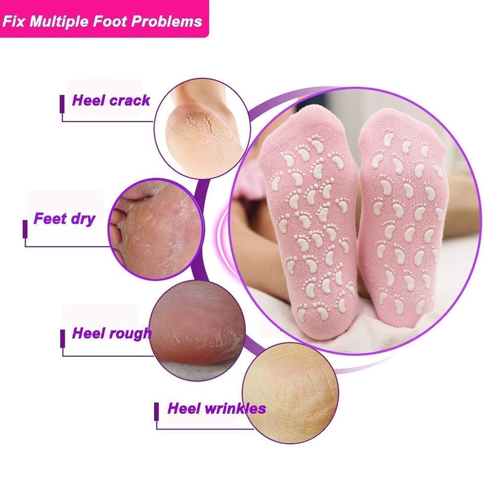 Silicone Moisturizing Gel Socks - Pair