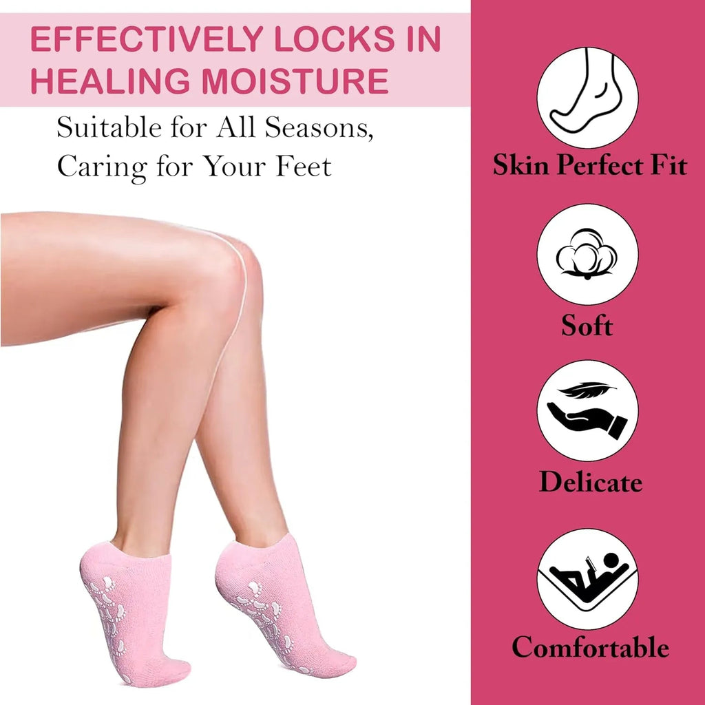 Silicone Moisturizing Gel Socks - Pair