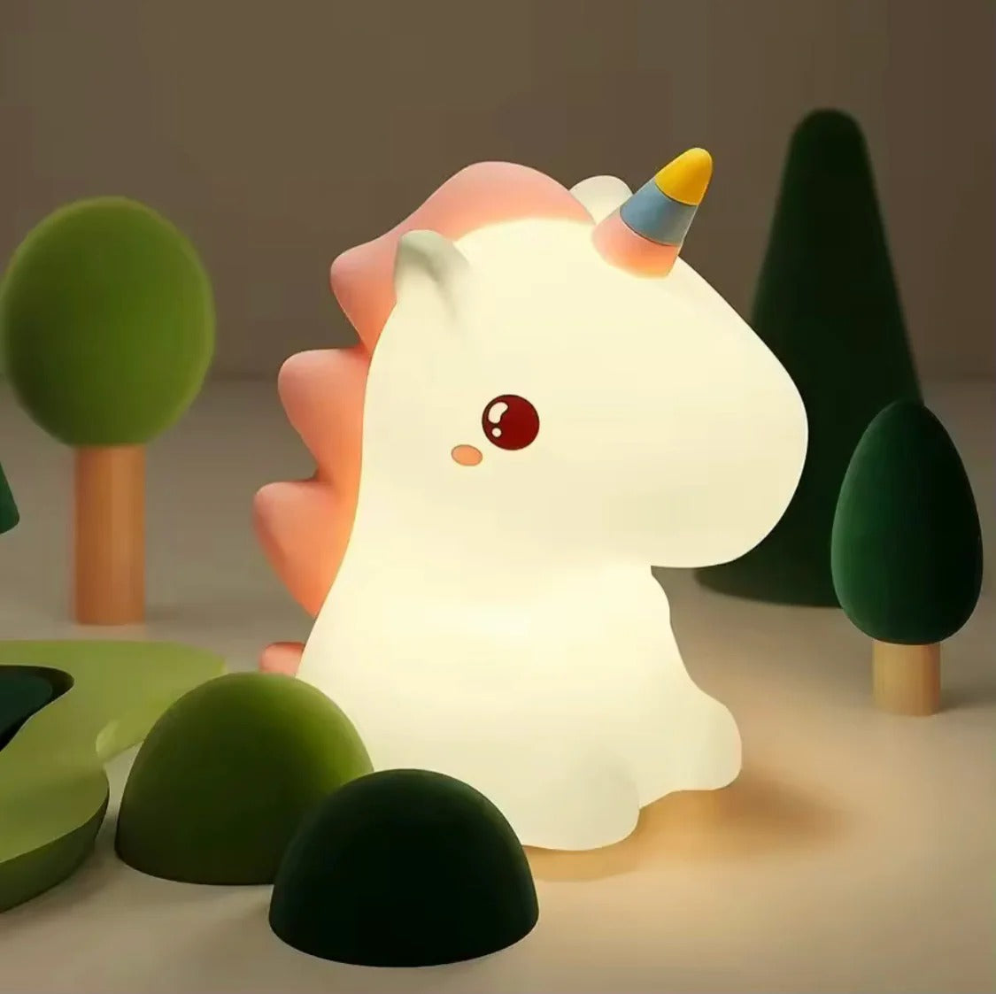 Unicorn Silicone Rechargeable  LED Night Lamp
