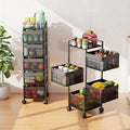 Rotating Kitchen Storage Trolley - Square