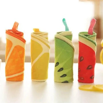 Set Of 4 Fruity Kitchen Cloth