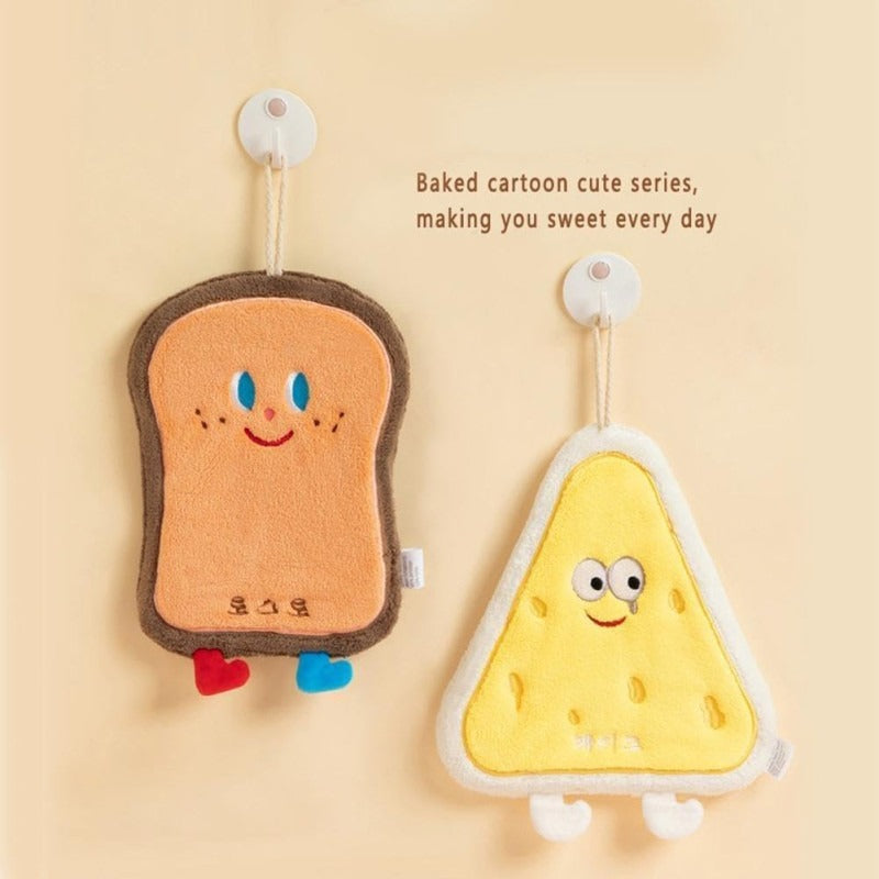 2 Pc Cute Cartoon Character Hanging Towel