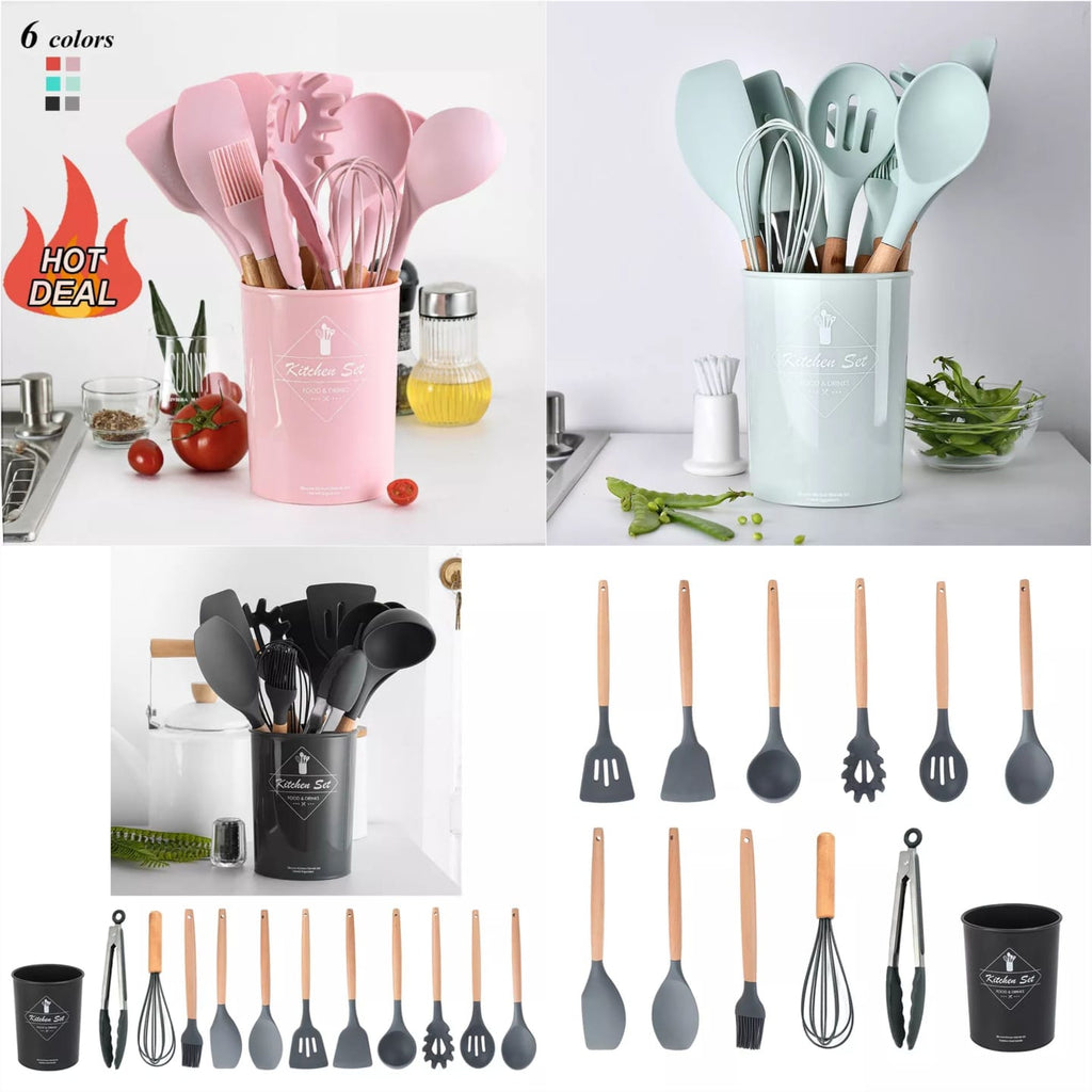 12 PCS Silicone Utensils Spoon Set