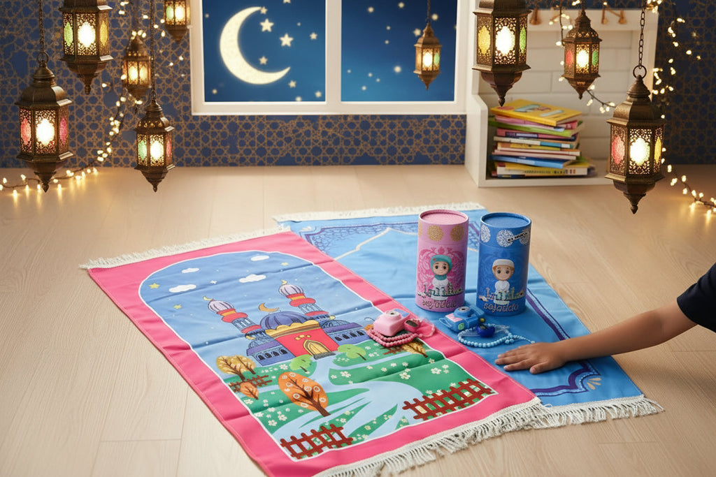 Kids’ Educational Prayer Mat Set (Sajadah)