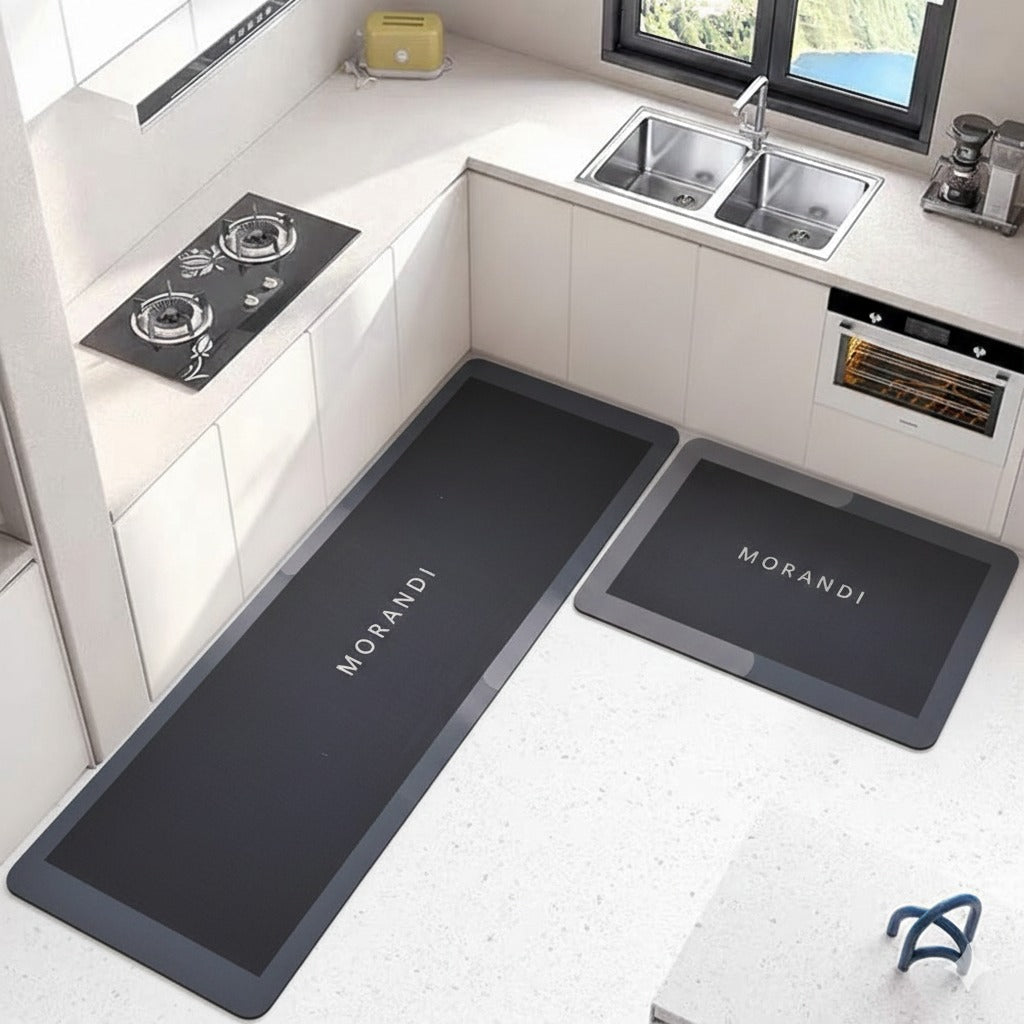 2-Piece Extra Large Runner & Mat Set – Napa Leather Finish with Anti-Slip Base