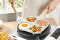 4-Hole Non-Stick Breakfast Pan – Heart & Star Design