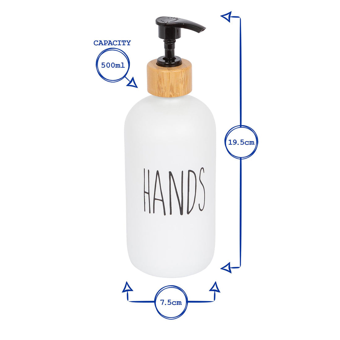 Premium: Luxe Glass Soap Dispenser Set with Bamboo Pumps & Organizing Tray (Set of 2)