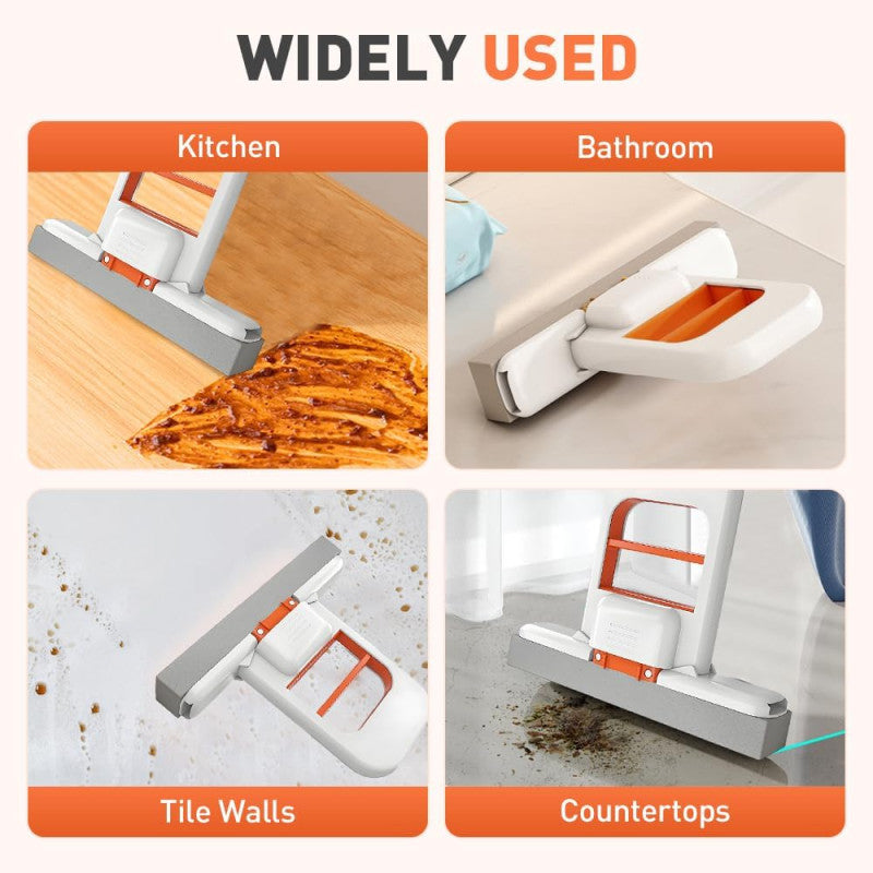 Mini Foldable Self-Squeezing Desktop Mop – Portable Cleaner