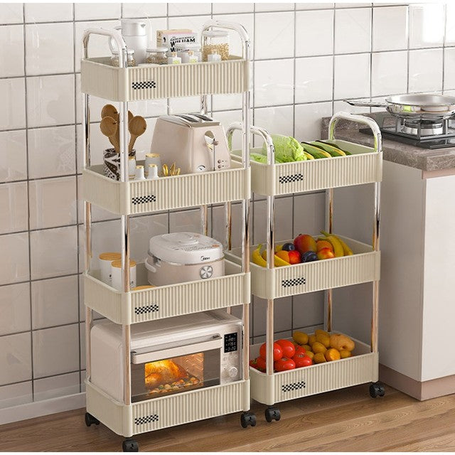 4-Layer Storage Rack Trolley