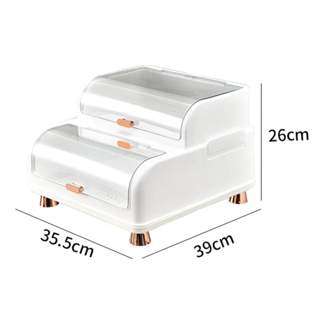 Multifunctional 2-Tier Dish Drying Rack with Dustproof Cover
